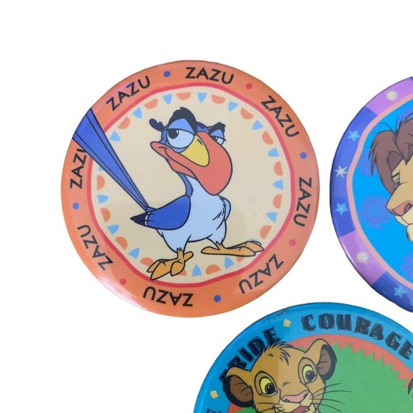 Vintage 90s Lion King Pins Buttons Zazu Simba Disney Pinback - Picture 3 of 10